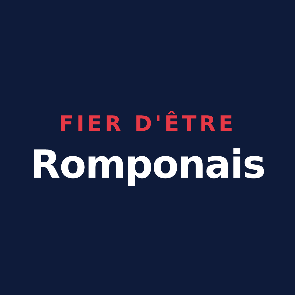 T-shirt « Fier d'être Romponais » — design pour Rompon