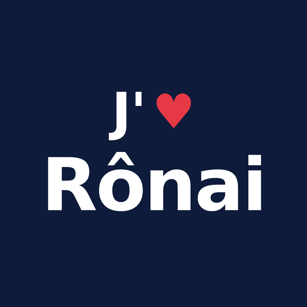 T-shirt personnalisé Rônai — design J'aime Rônai