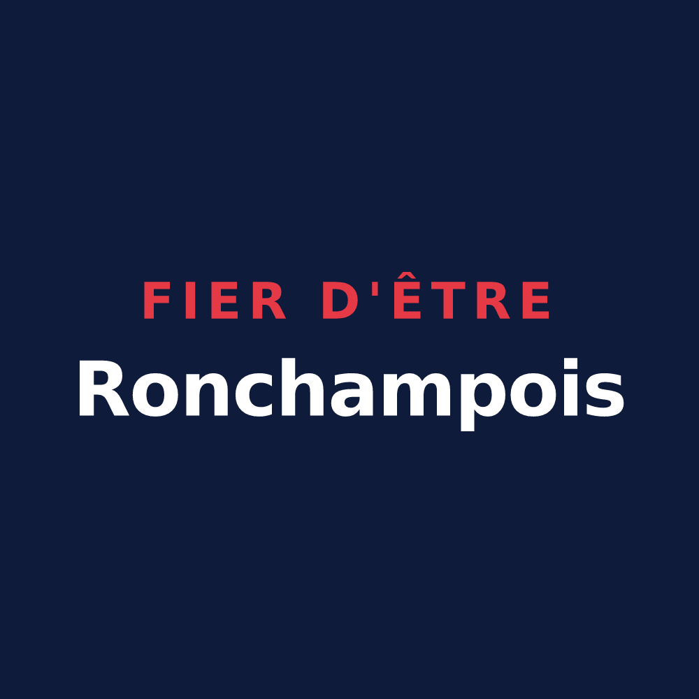 T-shirt « Fier d'être Ronchampois » — design pour Ronchamp