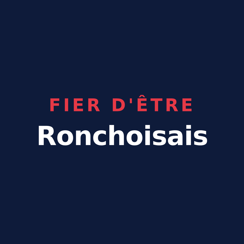 T-shirt « Fier d'être Ronchoisais » — design pour Ronchois