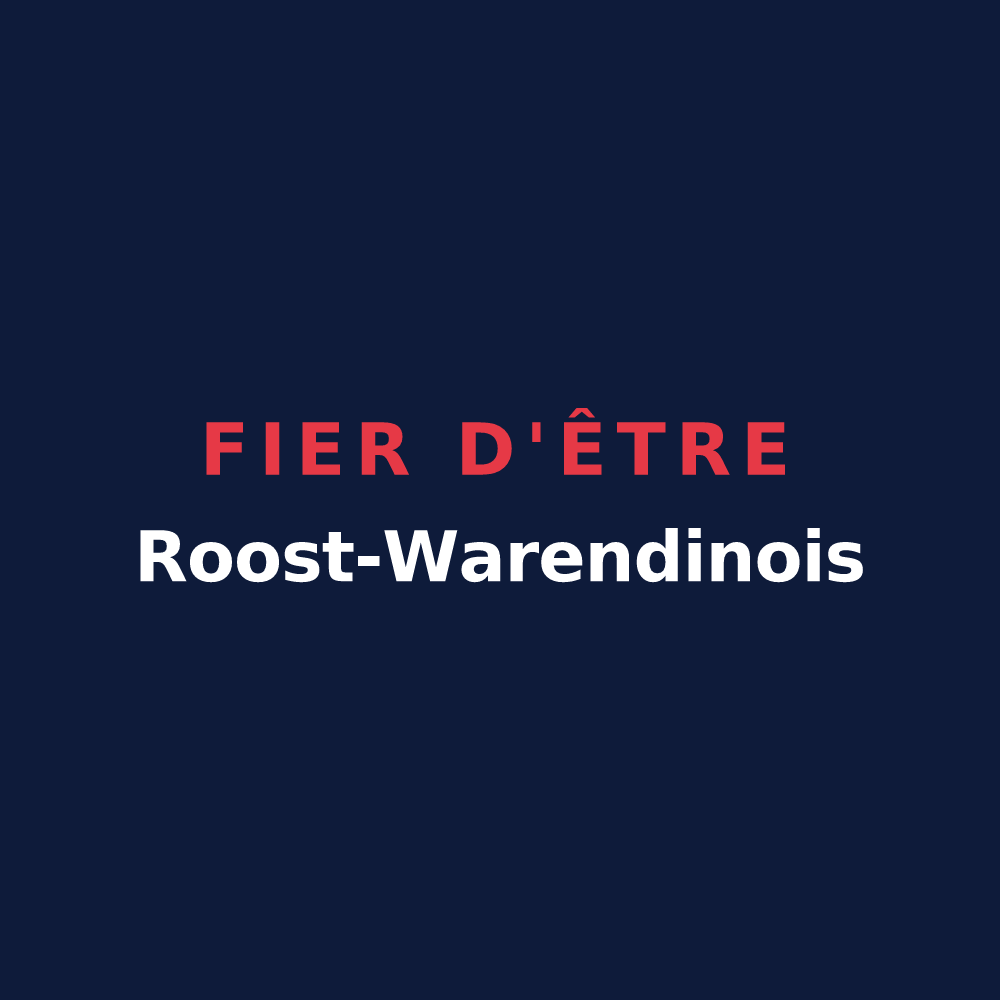 T-shirt « Fier d'être Roost-Warendinois » — design pour Roost-Warendin