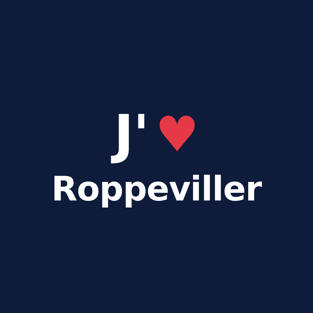 T-shirt personnalisé Roppeviller — design J'aime Roppeviller