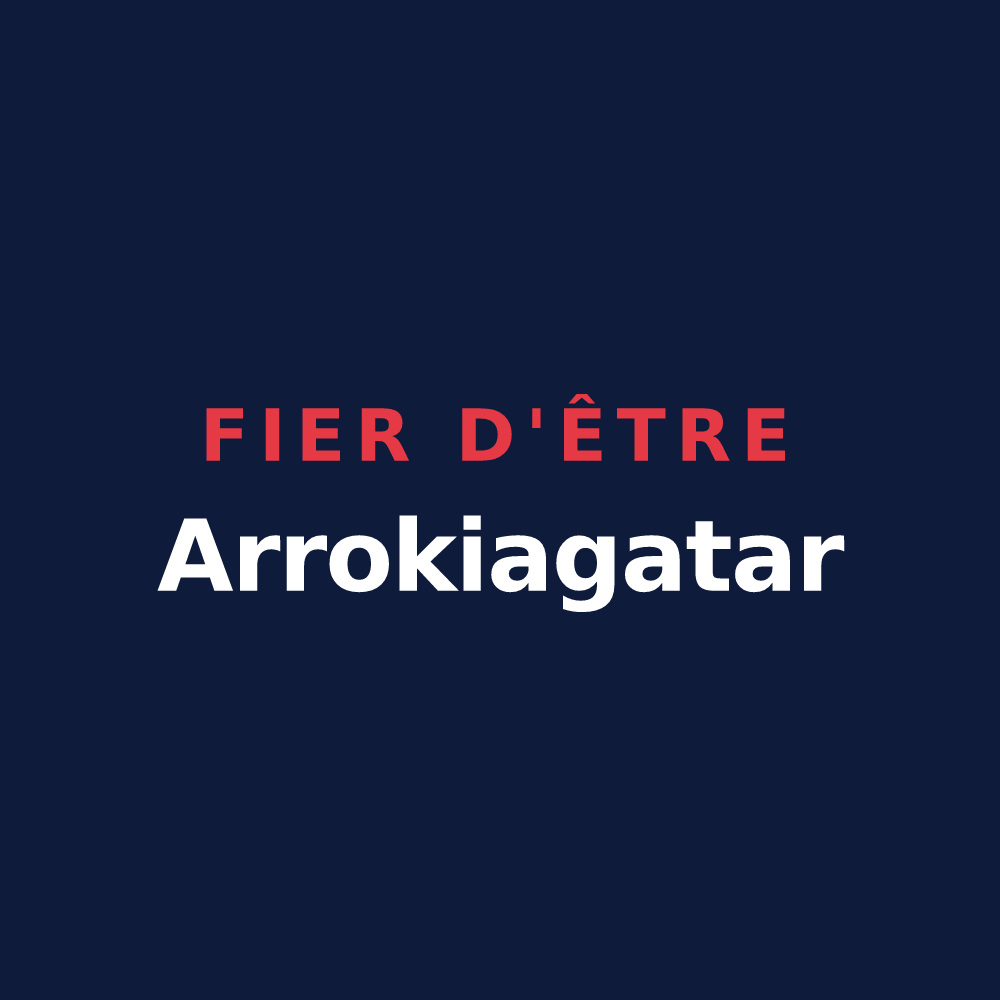T-shirt « Fier d'être Arrokiagatar » — design pour Roquiague