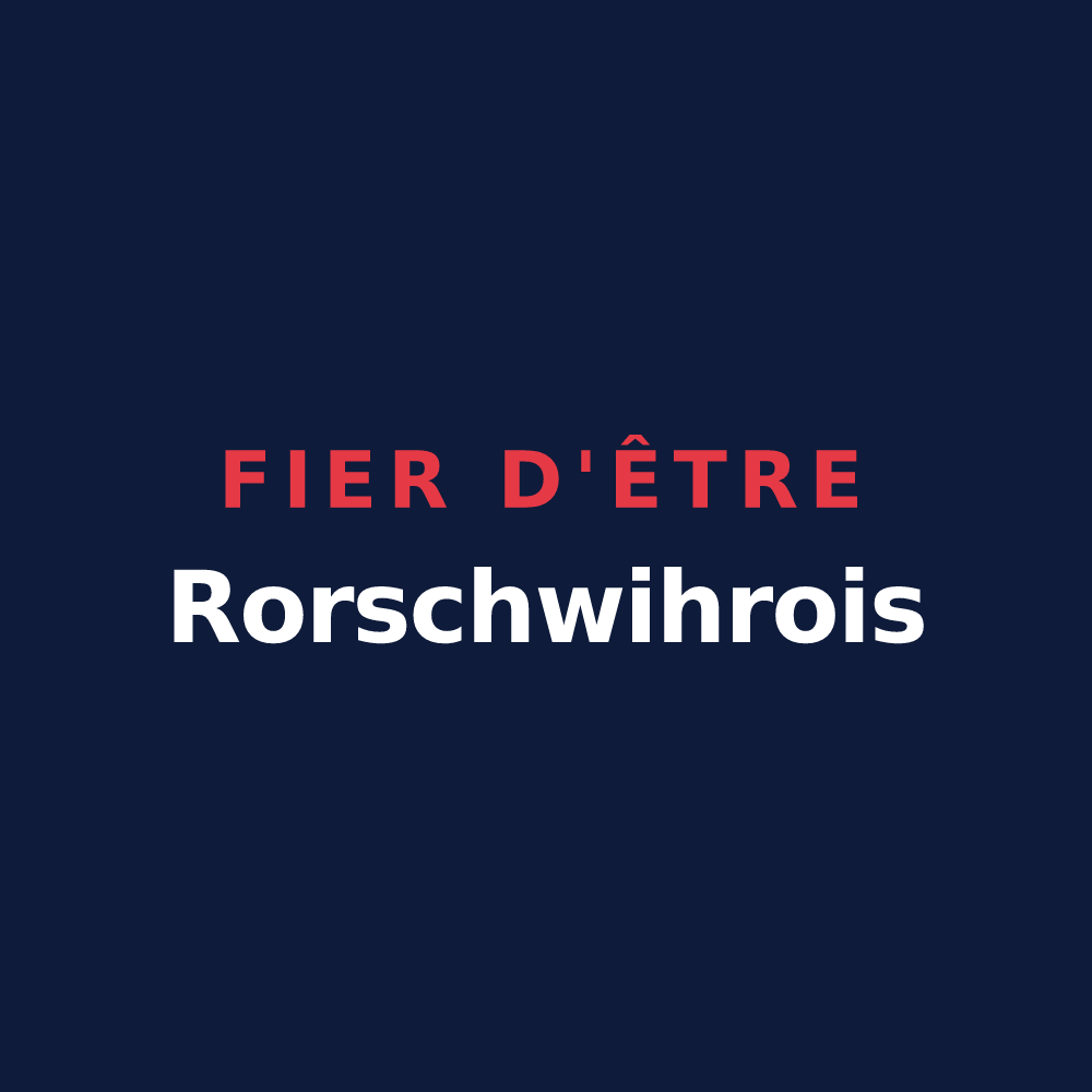 T-shirt « Fier d'être Rorschwihrois » — design pour Rorschwihr
