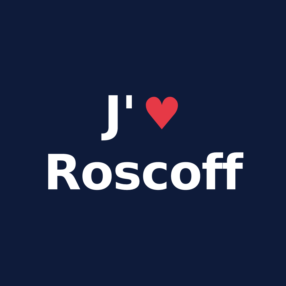 T-shirt personnalisé Roscoff — design J'aime Roscoff