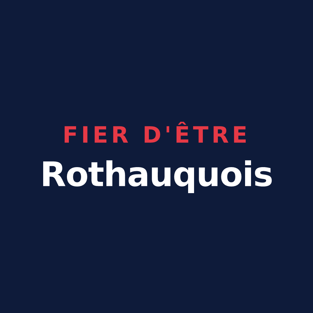 T-shirt « Fier d'être Rothauquois » — design pour Rothau