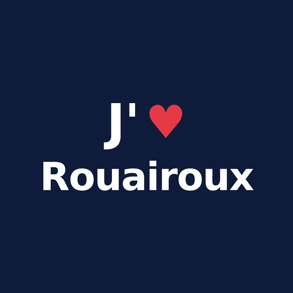T-shirt personnalisé Rouairoux — design J'aime Rouairoux