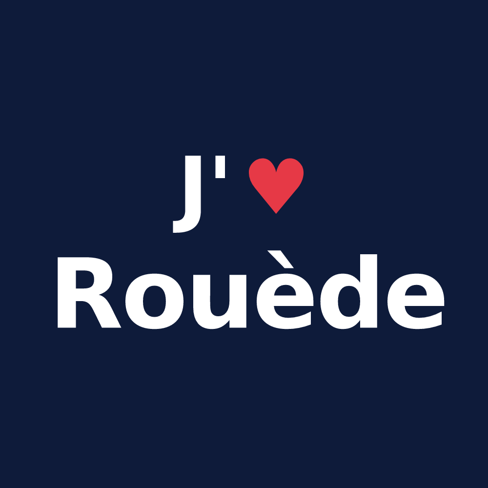 T-shirt personnalisé Rouède — design « J'aime Rouède » imprimé sur le t-shirt