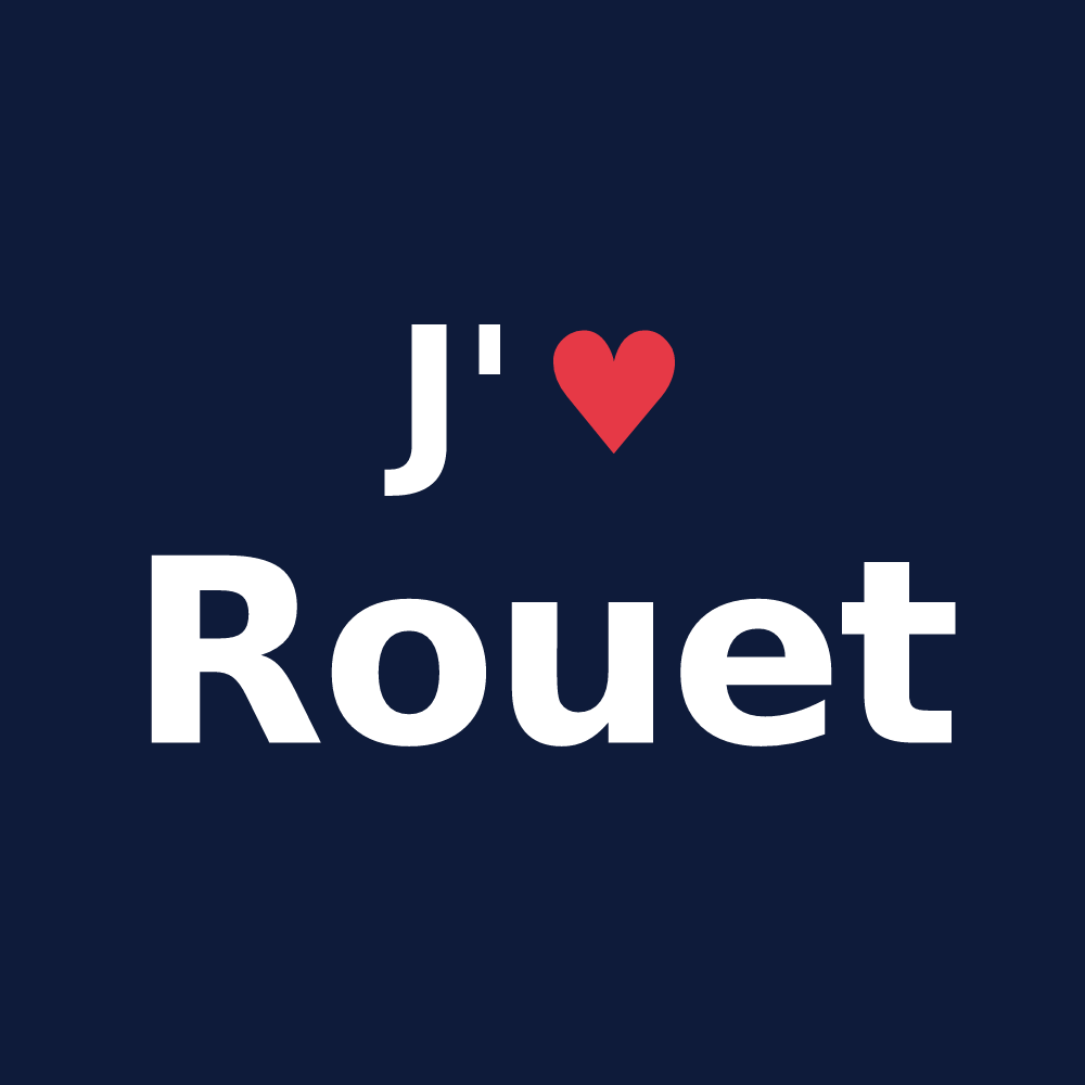 T-shirt personnalisé Rouet — design J'aime Rouet