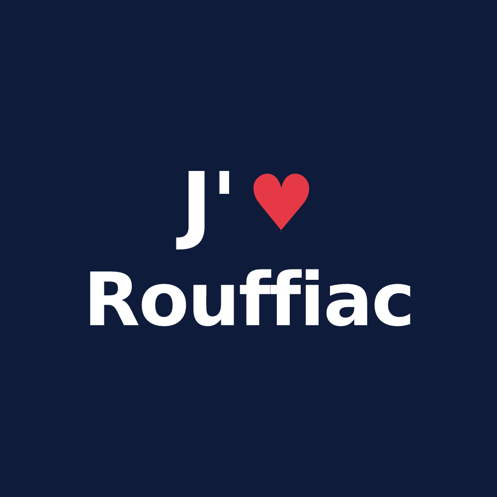 T-shirt personnalisé Rouffiac — design J'aime Rouffiac