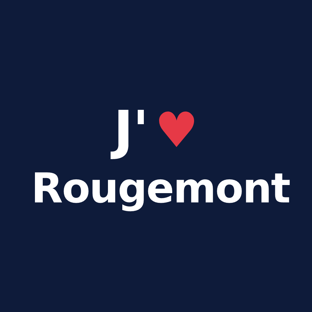 T-shirt personnalisé Rougemont — design J'aime Rougemont
