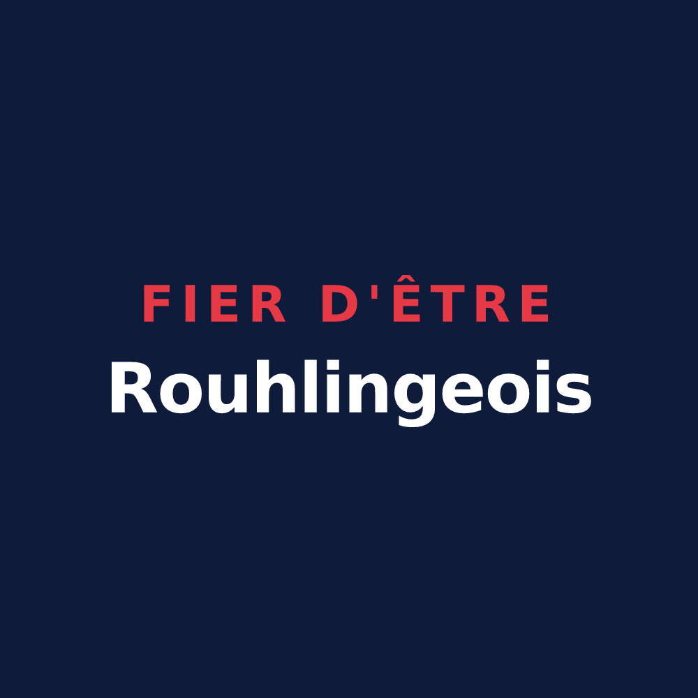 T-shirt « Fier d'être Rouhlingeois » — design pour Rouhling