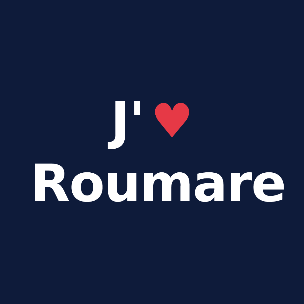 T-shirt personnalisé Roumare — design J'aime Roumare