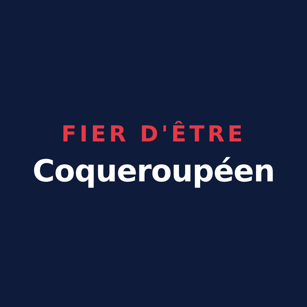 T-shirt « Fier d'être Coqueroupéen » — design pour Rouperroux-le-Coquet