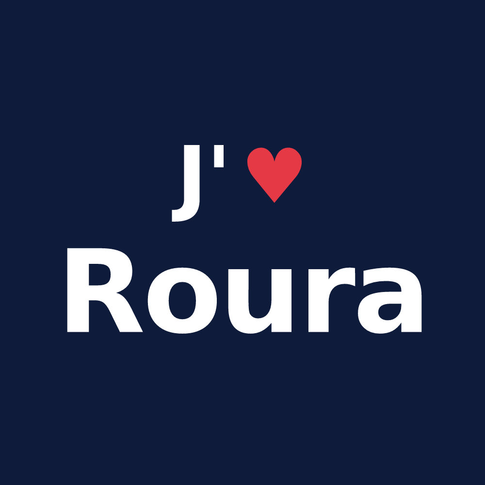 T-shirt personnalisé Roura — design J'aime Roura