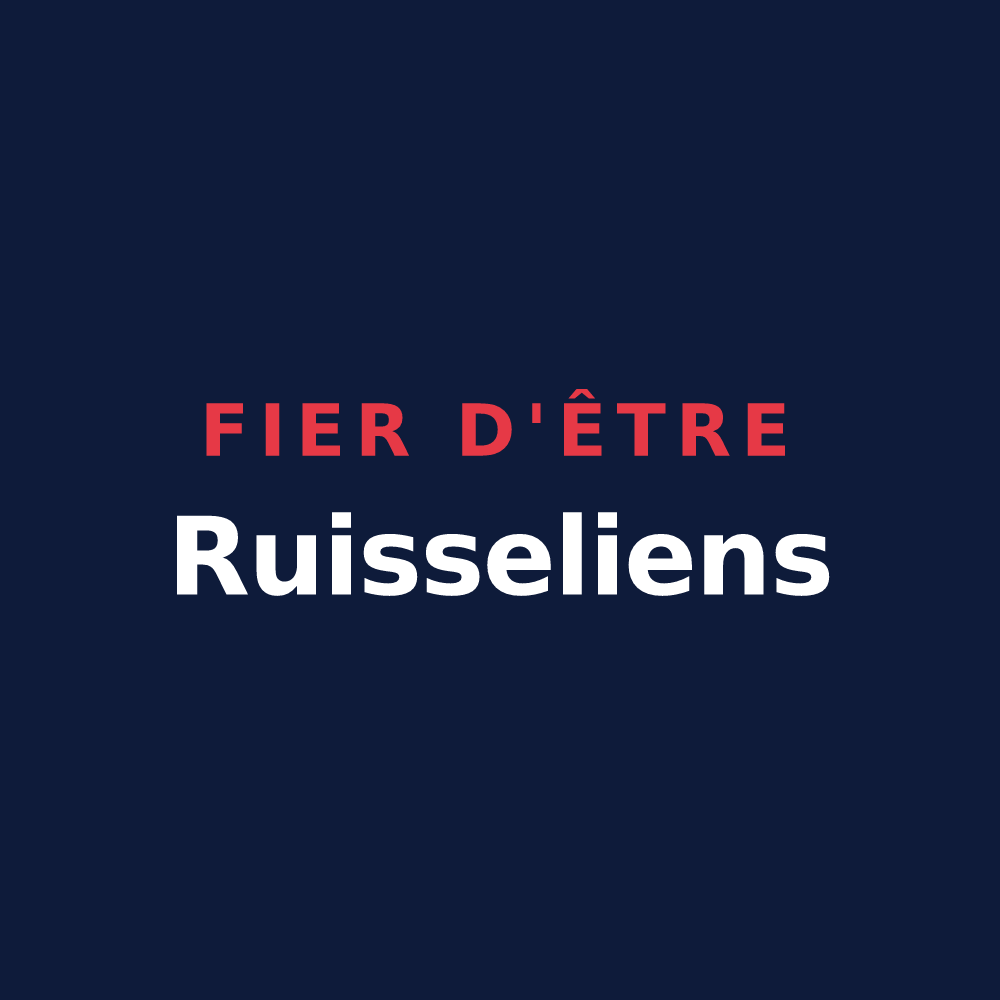 T-shirt « Fier d'être Ruisseliens » — design pour Rousseloy