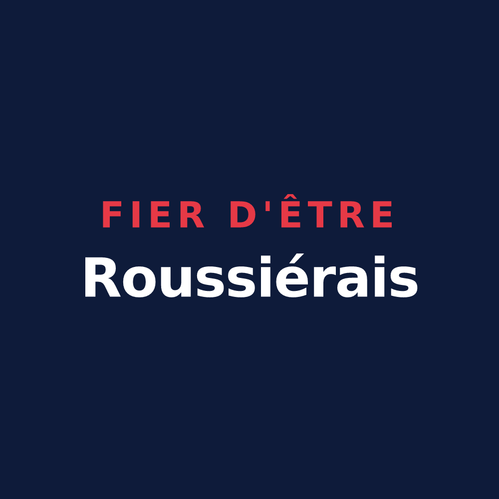 T-shirt « Fier d'être Roussiérais » — design pour Roussieux