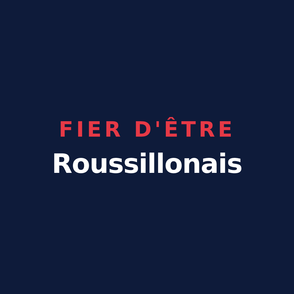 T-shirt « Fier d'être Roussillonais » — design pour Roussillon