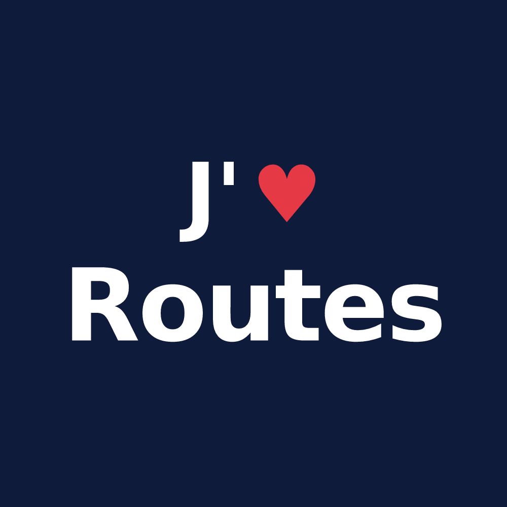 T-shirt personnalisé Routes — design J'aime Routes