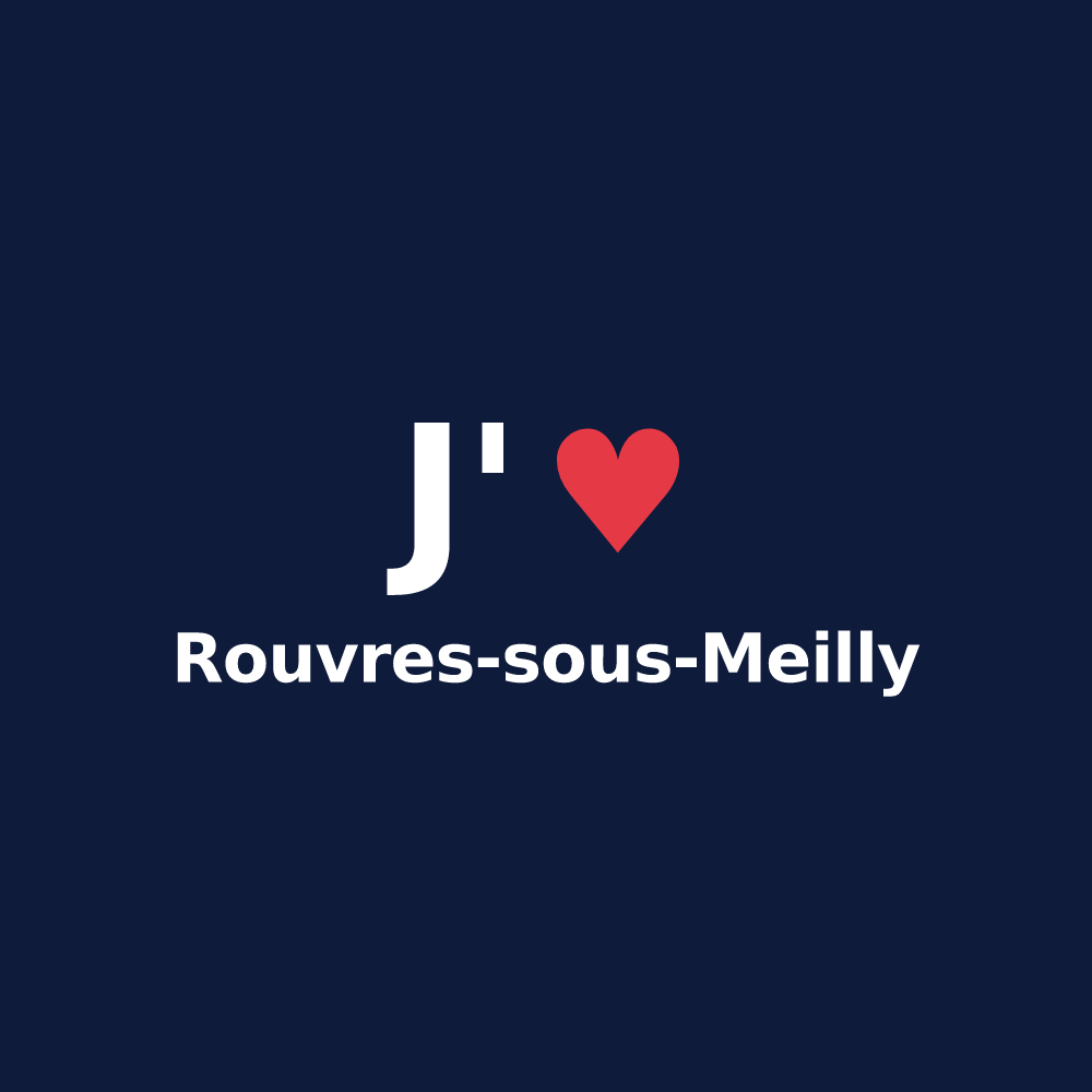 T-shirt personnalisé Rouvres-sous-Meilly — design J'aime Rouvres-sous-Meilly