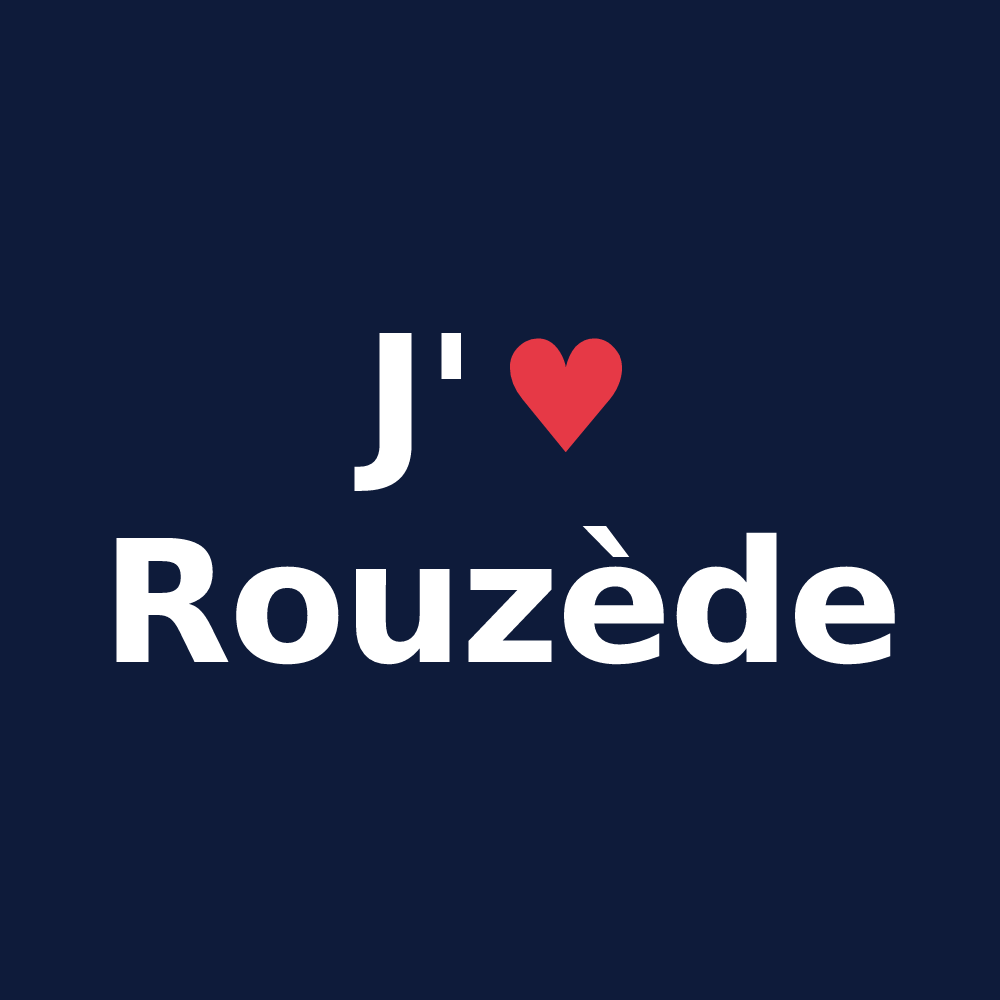 T-shirt personnalisé Rouzède — design J'aime Rouzède