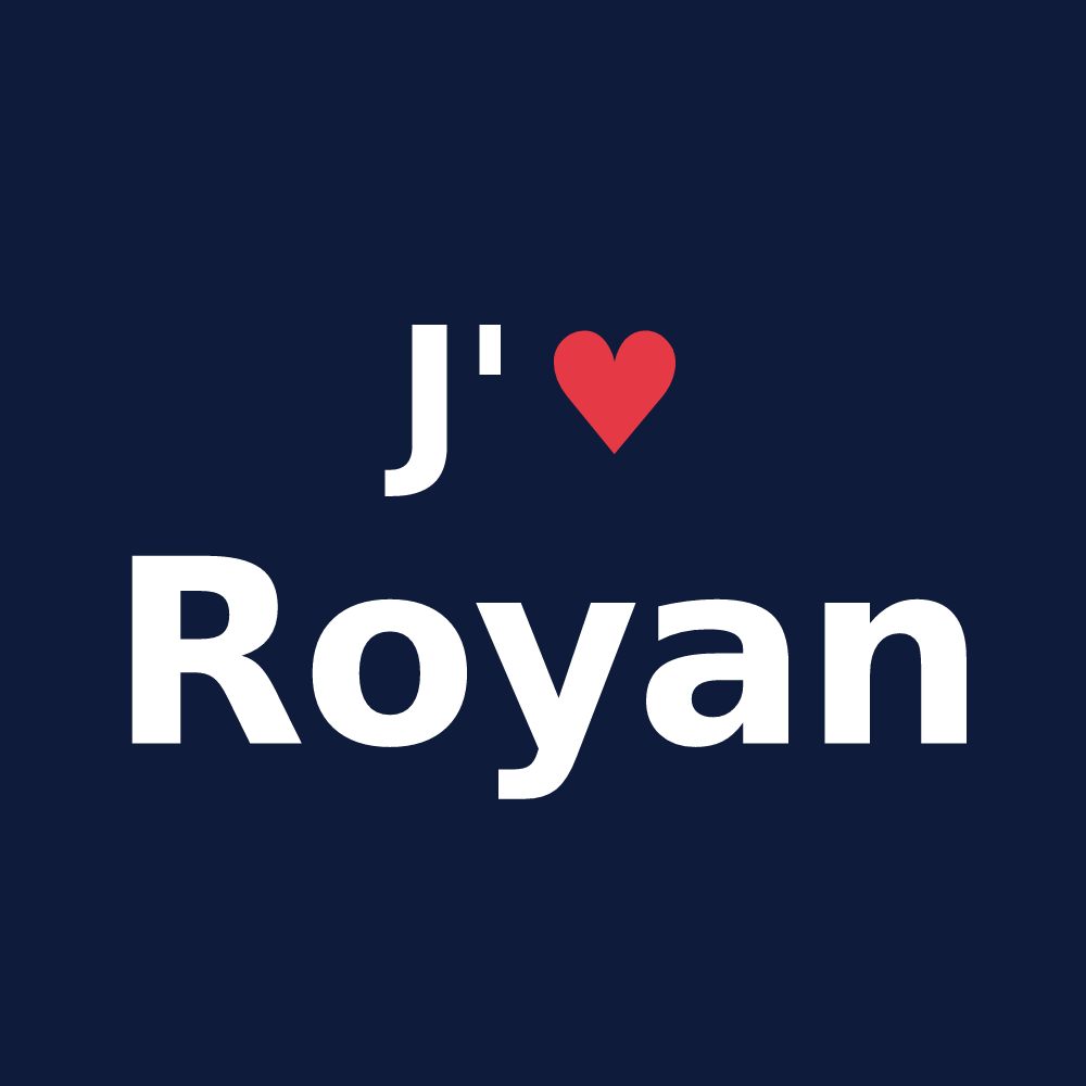 T-shirt personnalisé Royan — design J'aime Royan