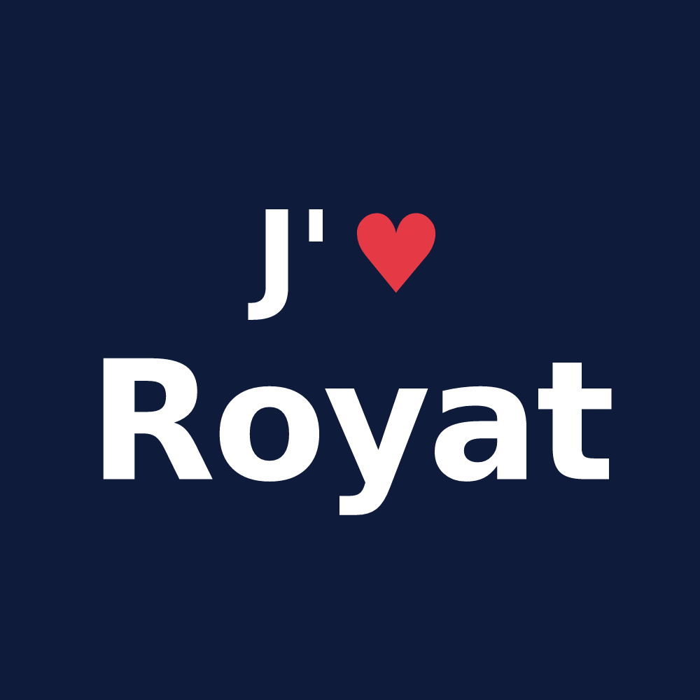T-shirt personnalisé Royat — design J'aime Royat
