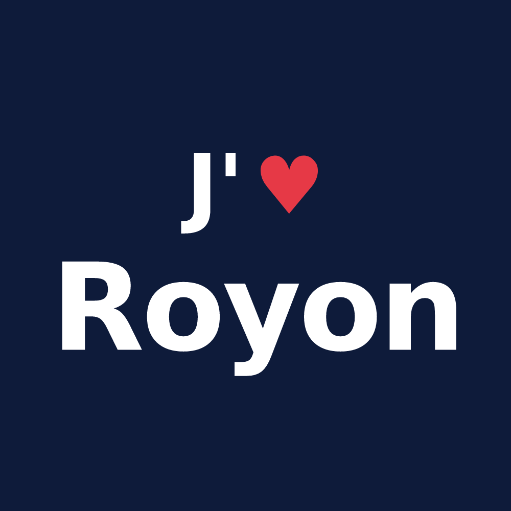 T-shirt personnalisé Royon — design J'aime Royon