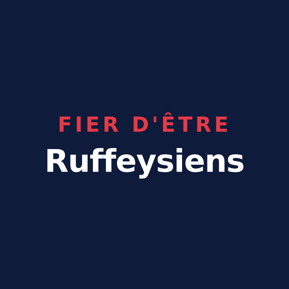 T-shirt « Fier d'être Ruffeysiens » — design pour Ruffey-sur-Seille
