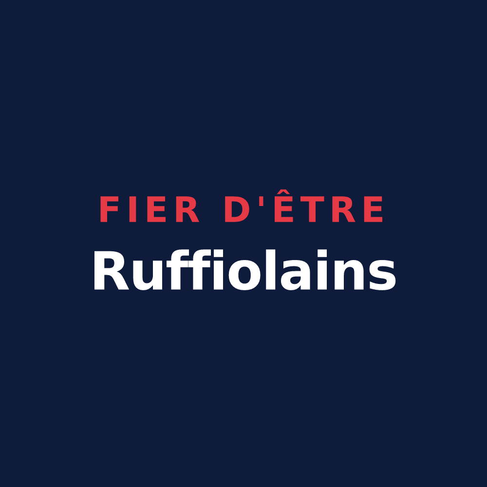 T-shirt « Fier d'être Ruffiolains » — design pour Ruffieux