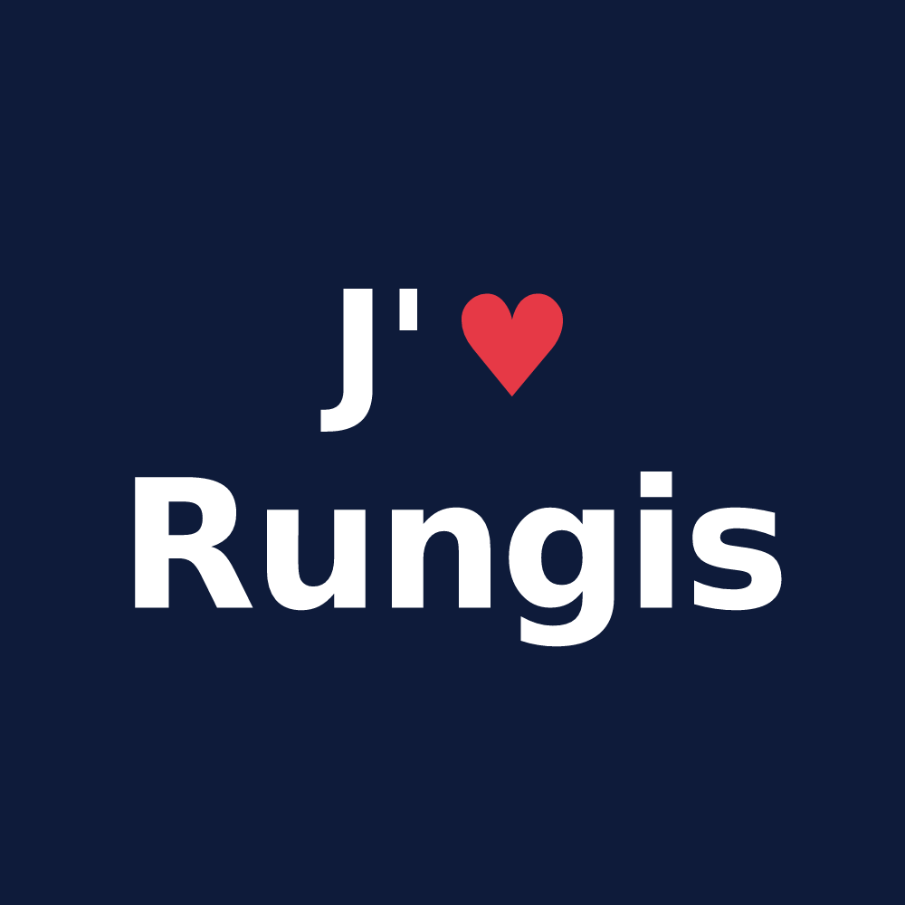 T-shirt personnalisé Rungis — design J'aime Rungis