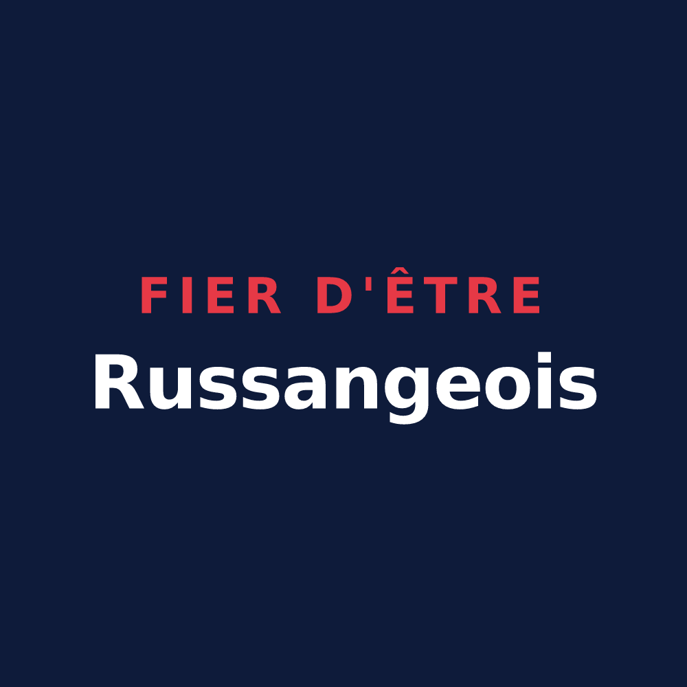 T-shirt « Fier d'être Russangeois » — design pour Russange