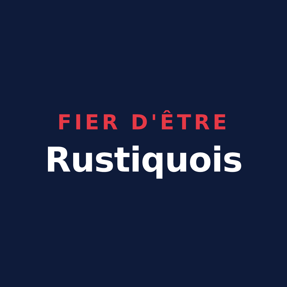 T-shirt « Fier d'être Rustiquois » — design pour Rustiques