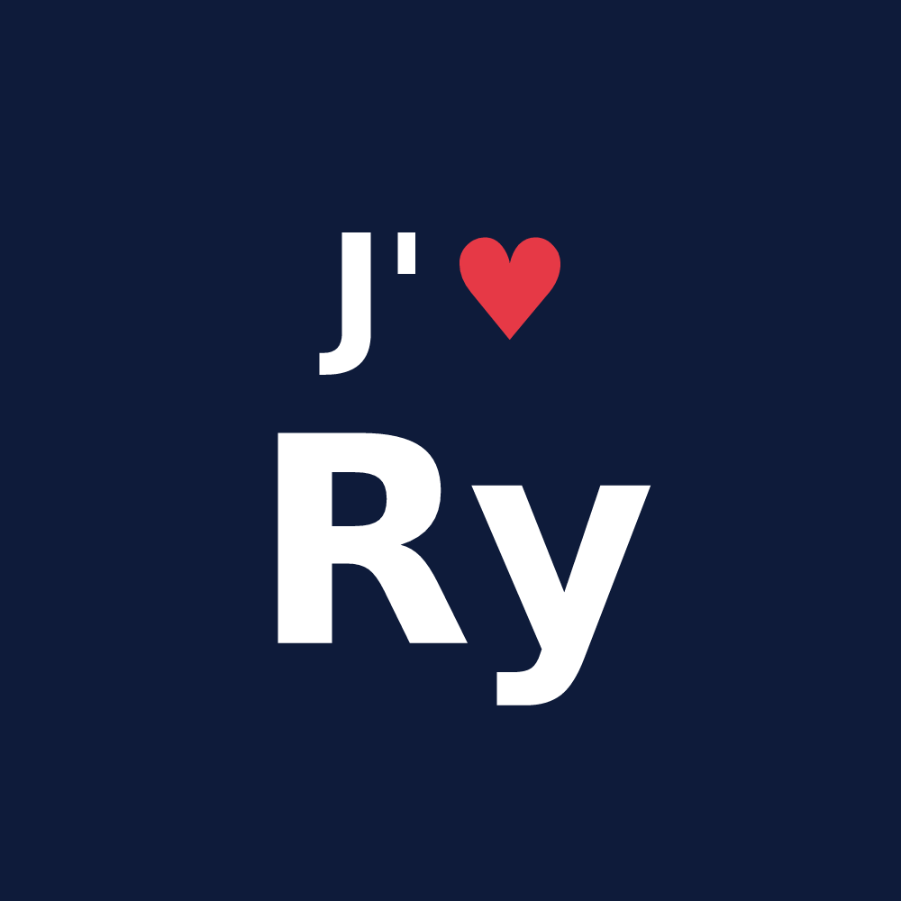 T-shirt personnalisé Ry — design J'aime Ry