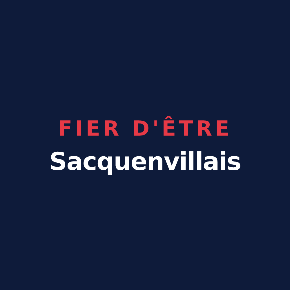 T-shirt « Fier d'être Sacquenvillais » — design pour Sacquenville