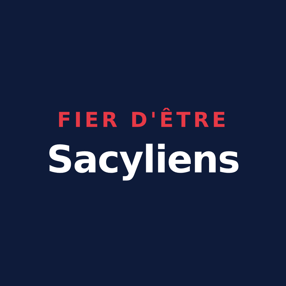 T-shirt « Fier d'être Sacyliens » — design pour Sacy-le-Grand