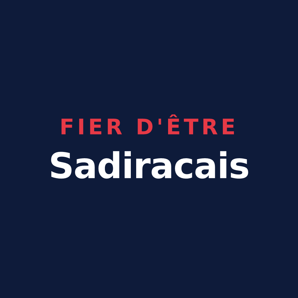 T-shirt « Fier d'être Sadiracais » — design pour Sadirac