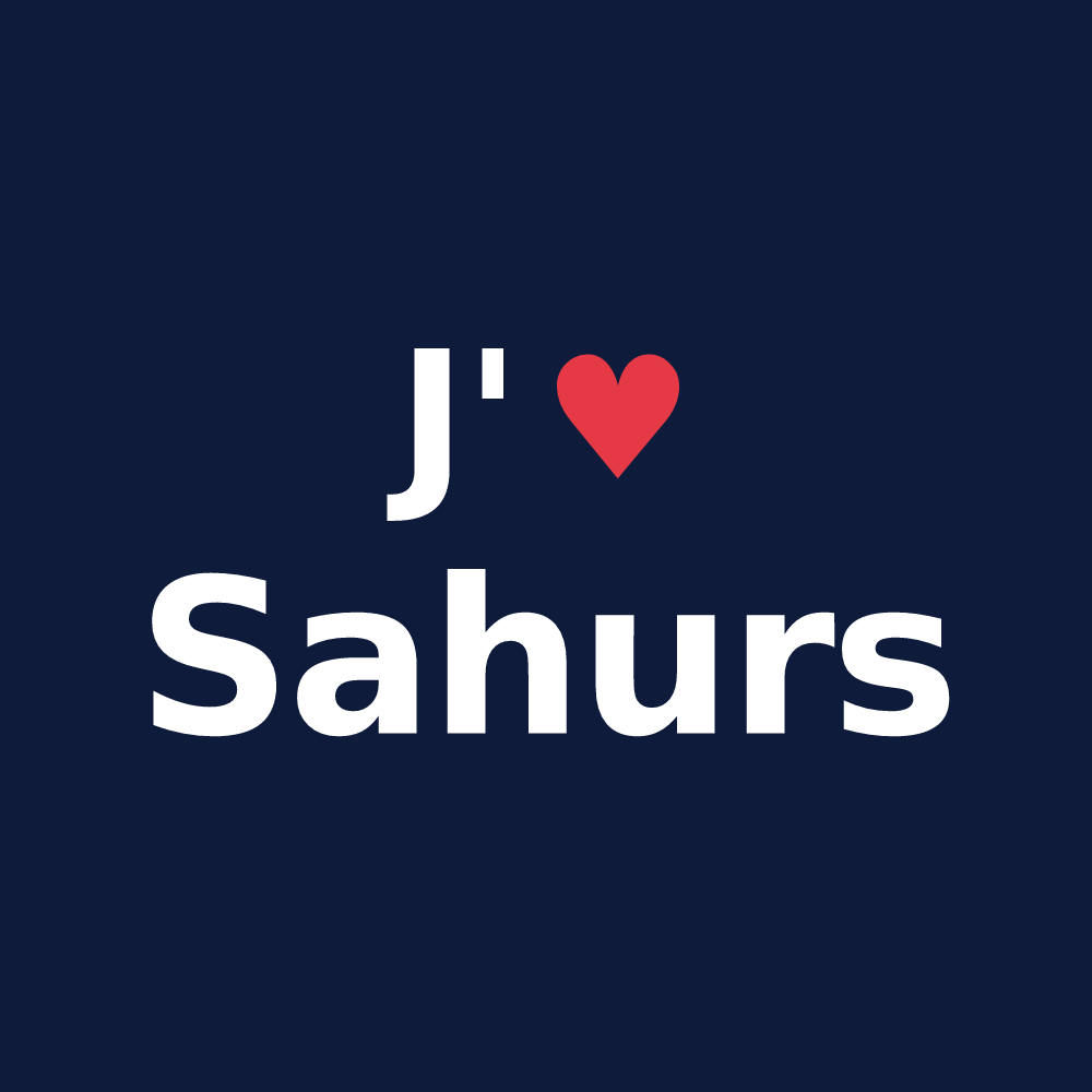 T-shirt personnalisé Sahurs — design J'aime Sahurs