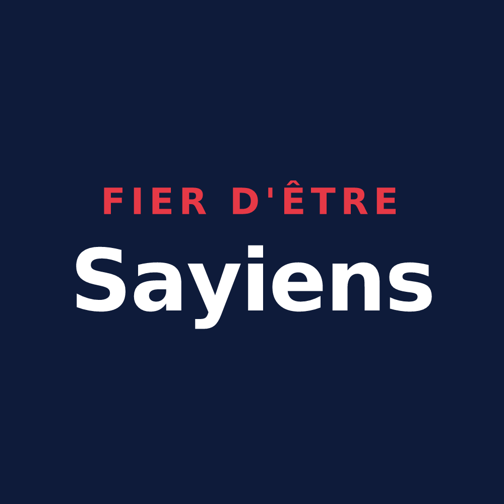T-shirt « Fier d'être Sayiens » — design pour Sai