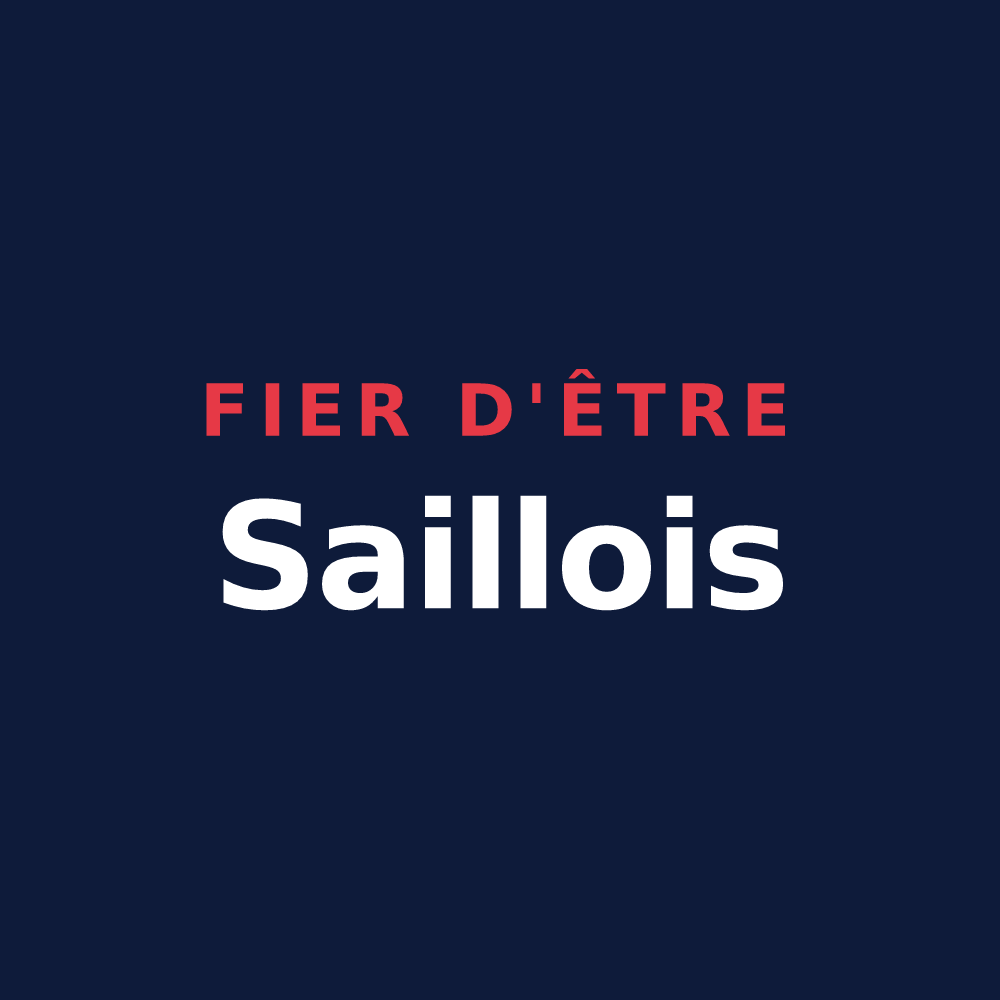 T-shirt « Fier d'être Saillois » — design pour Sail-les-Bains