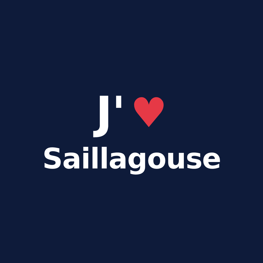 T-shirt personnalisé Saillagouse — design J'aime Saillagouse