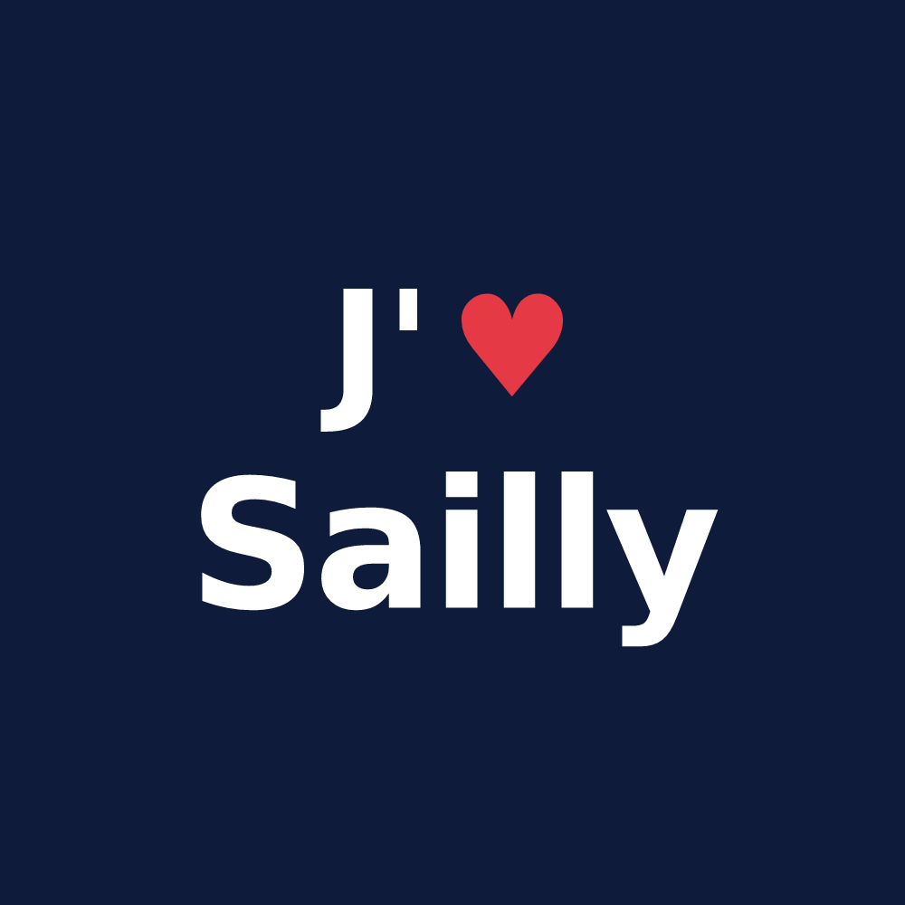 T-shirt personnalisé Sailly — design J'aime Sailly