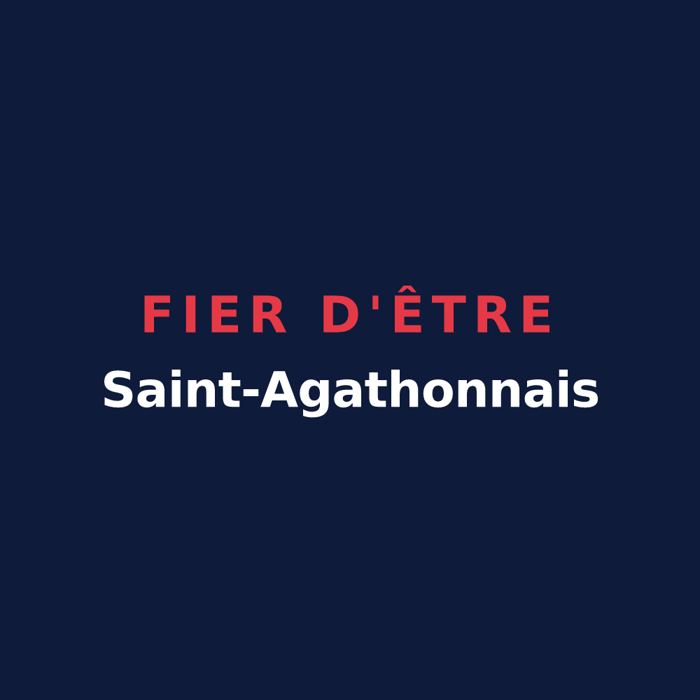 T-shirt « Fier d'être Saint-Agathonnais » — design pour Saint-Agathon