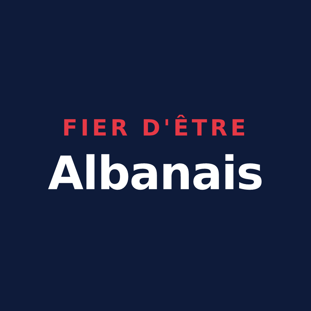 T-shirt « Fier d'être Albanais » — design pour Saint-Alban