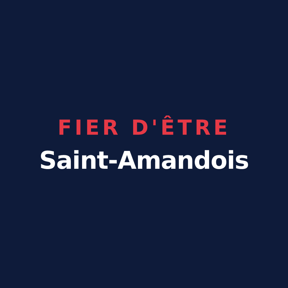 T-shirt « Fier d'être Saint-Amandois » — design pour Saint-Amand-en-Puisaye