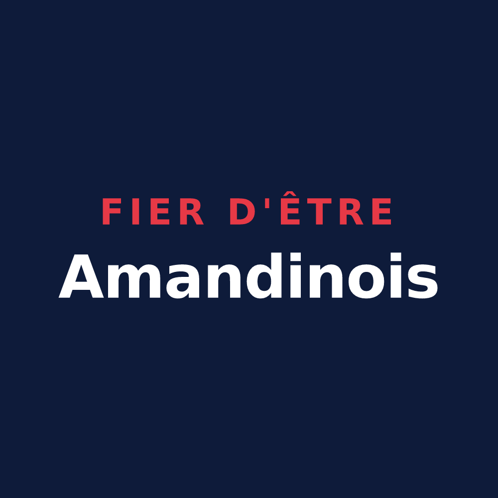 T-shirt « Fier d'être Amandinois » — design pour Saint-Amand-les-Eaux