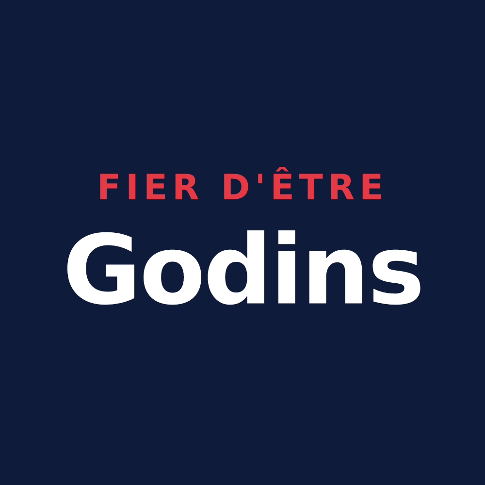 T-shirt « Fier d'être Godins » — design pour Saint-Amand-sur-Fion