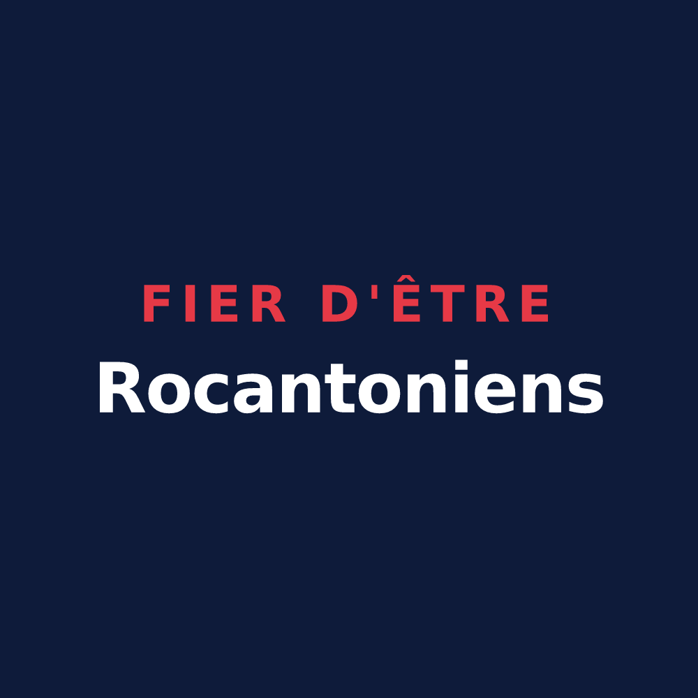 T-shirt « Fier d'être Rocantoniens » — design pour Saint-Antoine-du-Rocher