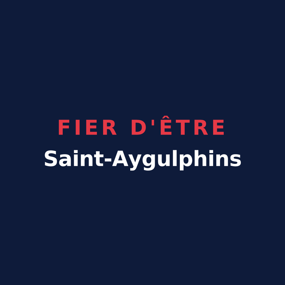 T-shirt « Fier d'être Saint-Aygulphins » — design pour Saint-Août