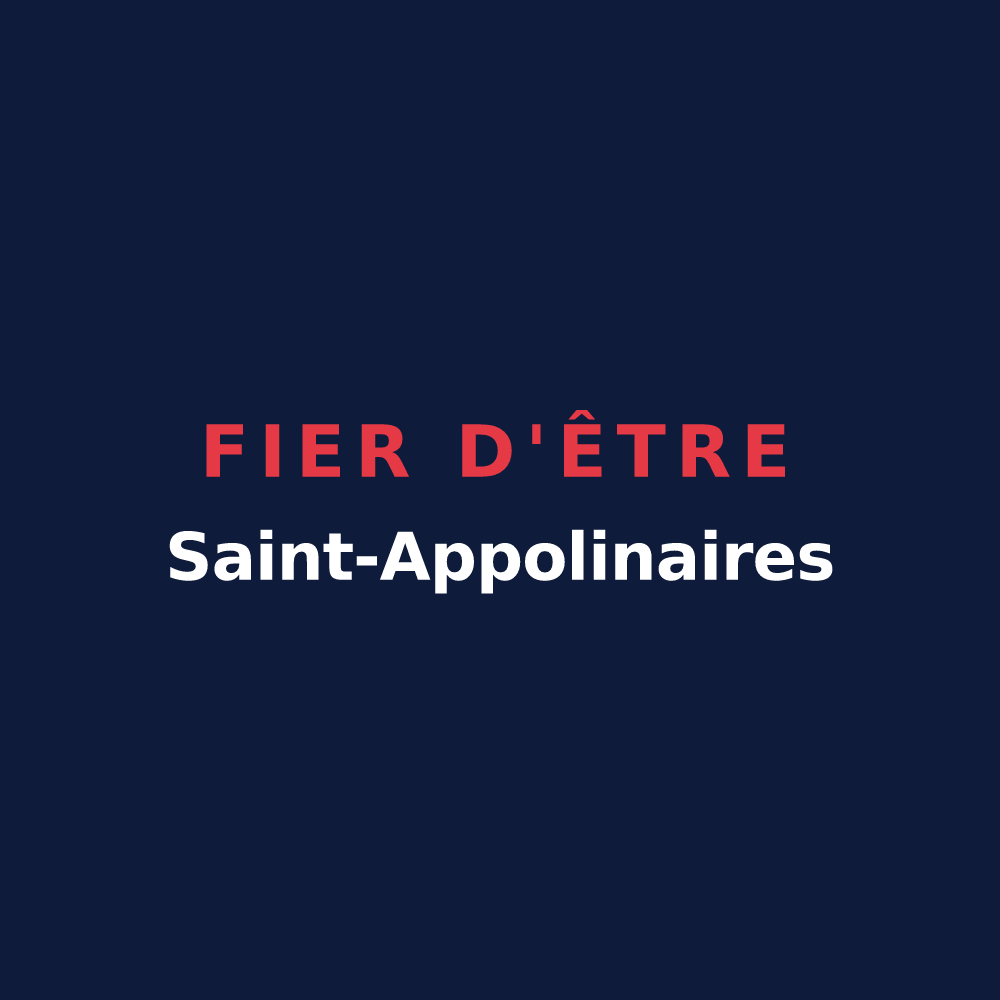 T-shirt « Fier d'être Saint-Appolinaires » — design pour Saint-Appolinard